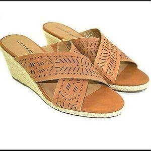 Lucky Brand cross cross wedge